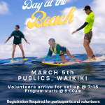 2022 march day at the beach flyer