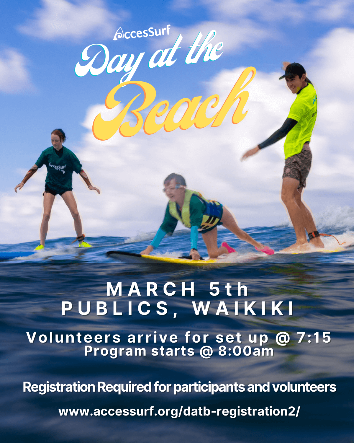 2022 march day at the beach flyer