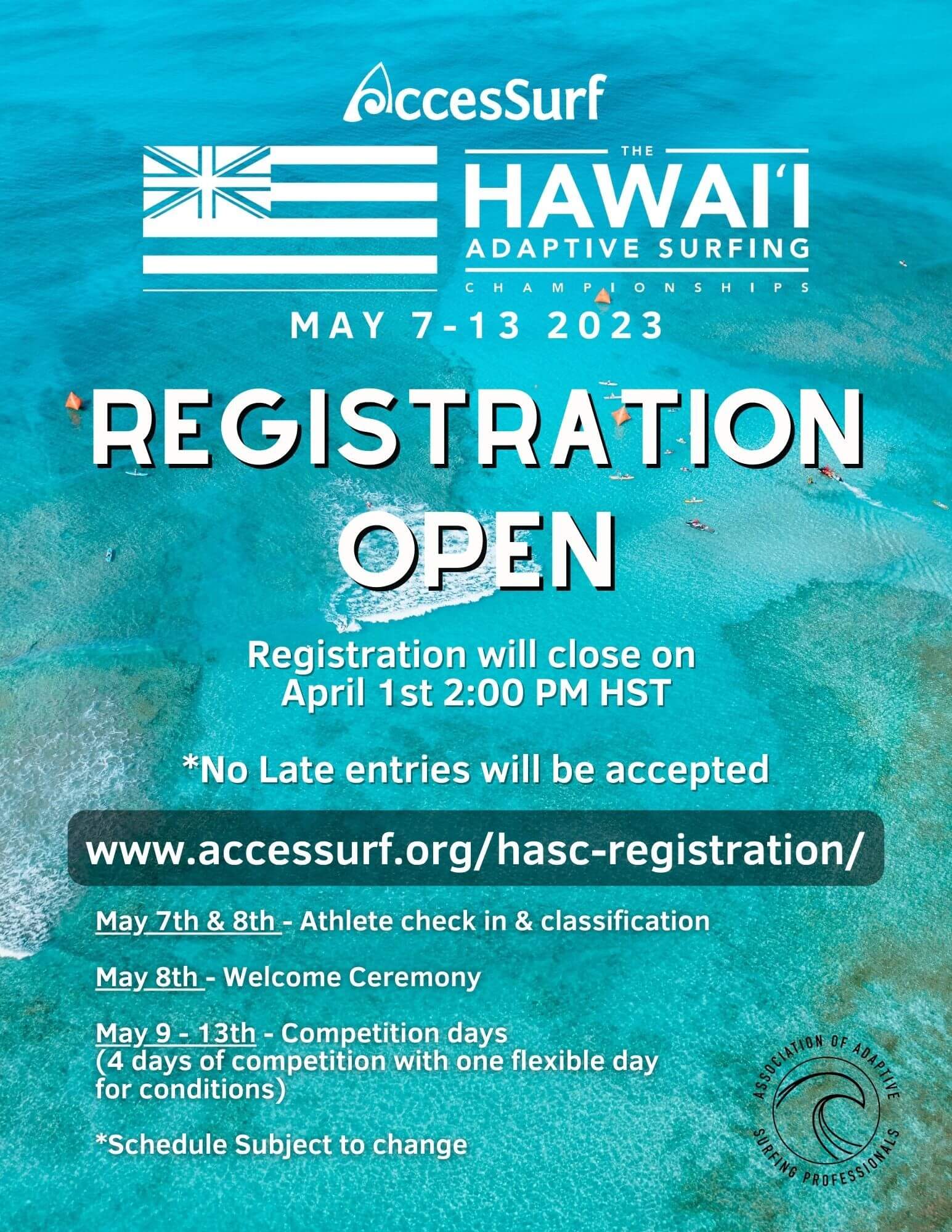 HASC Registration Open flyer