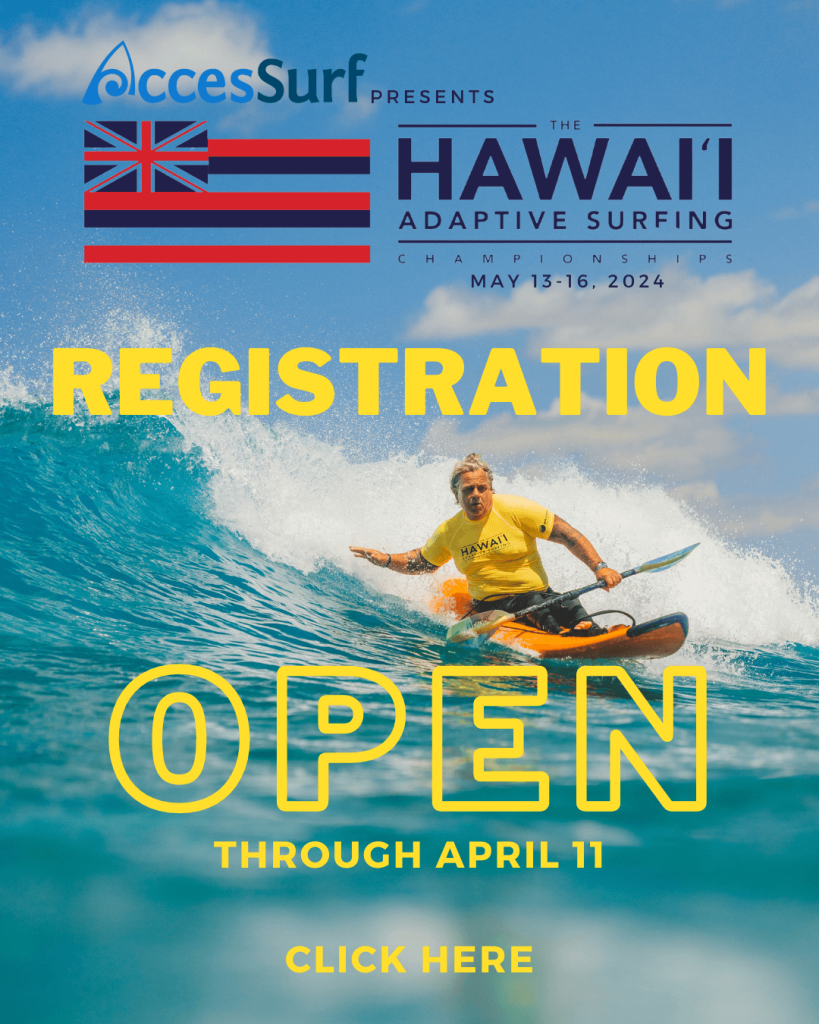 Hawaii Adaptive Surfing Championships 2024 Registration is Open