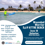 Wounded Warrior DAY ATTHE BEACH June 18 Kalaeloa (White Plains Beach) Calling all active service members, veterans and first responders with a disability! www.accessurf.org/wwdatb 0745 - Volunteers arrive & set up 0815 - Program Start 1100 - Program End/ Tear Down Volunteer & Participant registration mandatory (participant registration closes June 15 at noon) Amentum