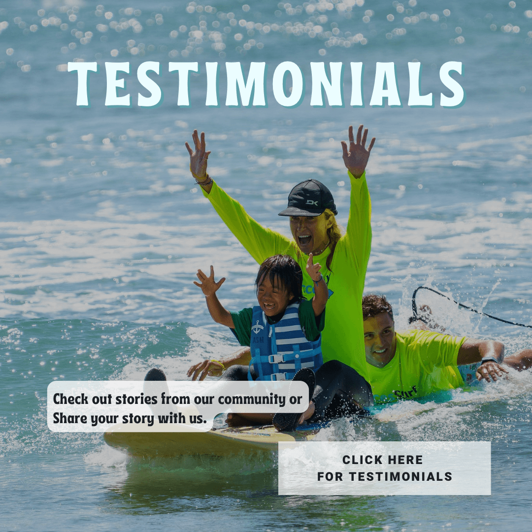 TESTIMONIALS Check out stories from our community or Share your story with us. CLICK HERE FOR TESTIMONIALS
