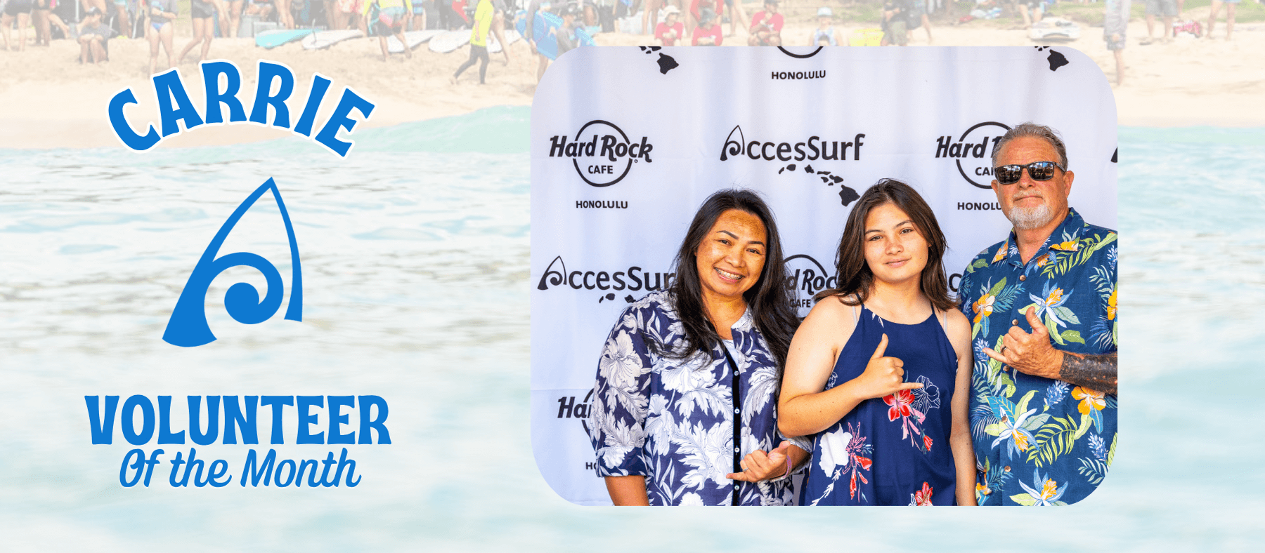 Carrie - Volunteer of the Month