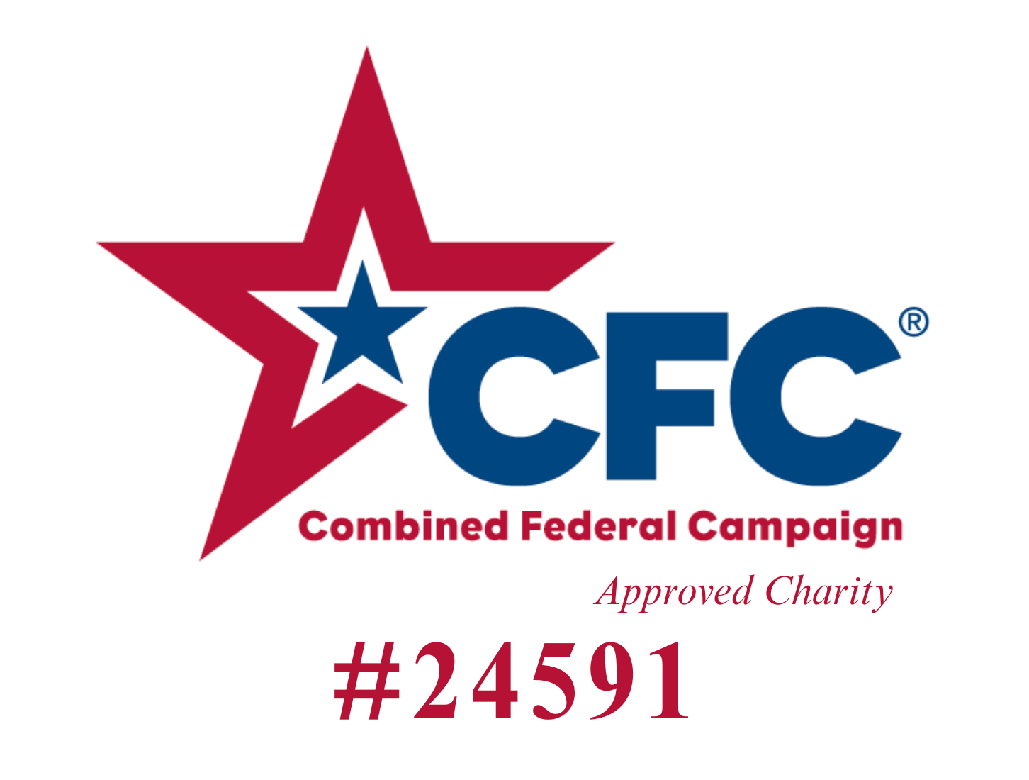 CFC - Combined Federal Campaign Approved Charity #24591 https://cfcgiving.opm.gov/offerings